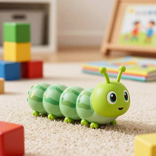 Cozy Playroom Green Caterpillar Toy