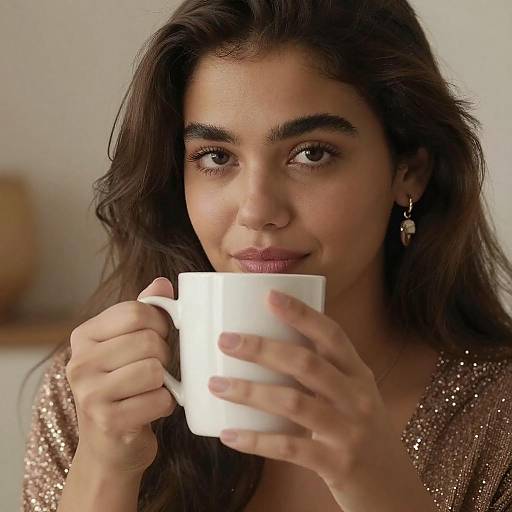 Warm Portrait of a Young Woman