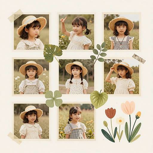 Dreamy Pastel Collage AI Montage