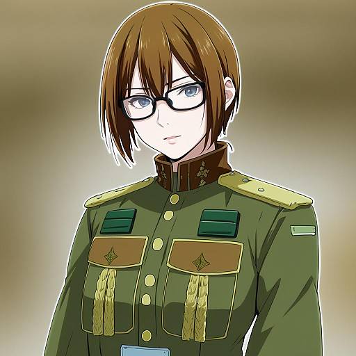 Illustration of Hange zoe, shingeki no kyojin in the style of Koumei (twinameless)