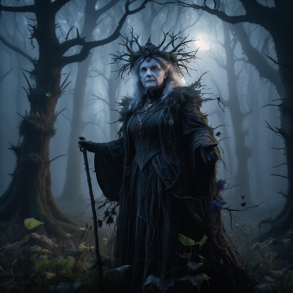 Elder Thistle: Witch in a Foggy Copse