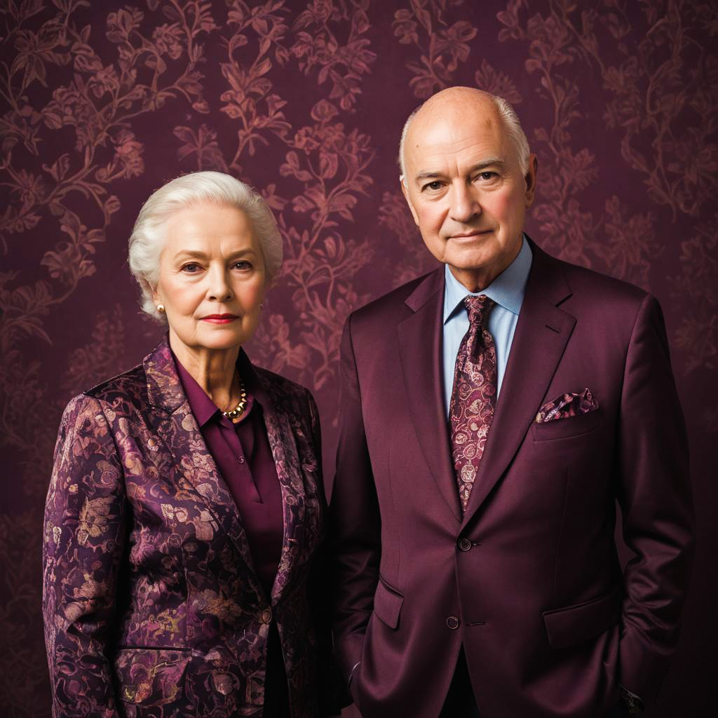 Proud Elderly Man Portrait in Studio