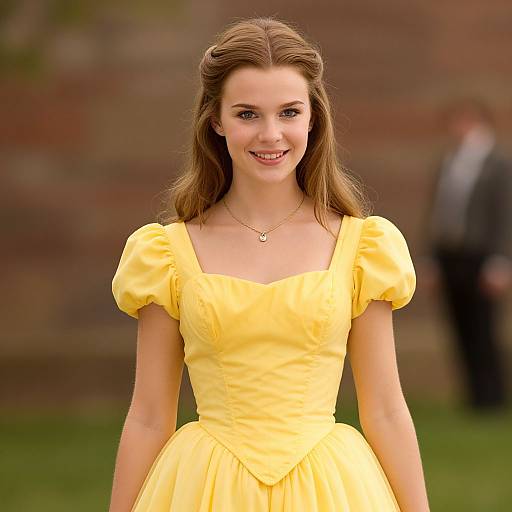 Princess Bride in Yellow Dress
