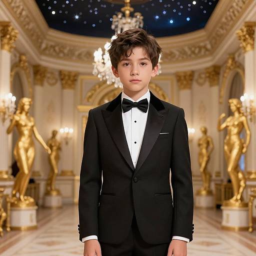 Opulent Boy in Designer Tuxedo