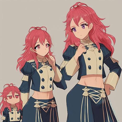 Illustration of Hapi (fire emblem), fire emblem in the style of Alchera