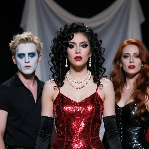 Dramatic Stage Performance with Dynamic Trio