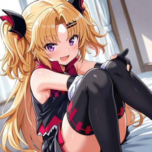 Illustration of Akatsuki uni, uni create in the style of Ereka