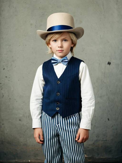 Stylish Young Man in Striped Attire