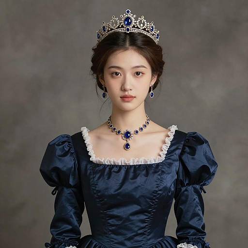 Regal Victorian Portrait of a Young Woman