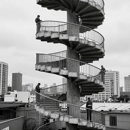 Surreal City of Floating Staircases