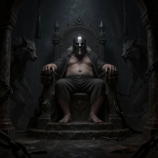 Dark Oubliette with Masked Werebeasts