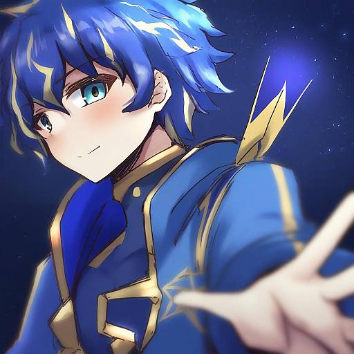 Illustration of Astel leda, holostars in the style of Shinshin