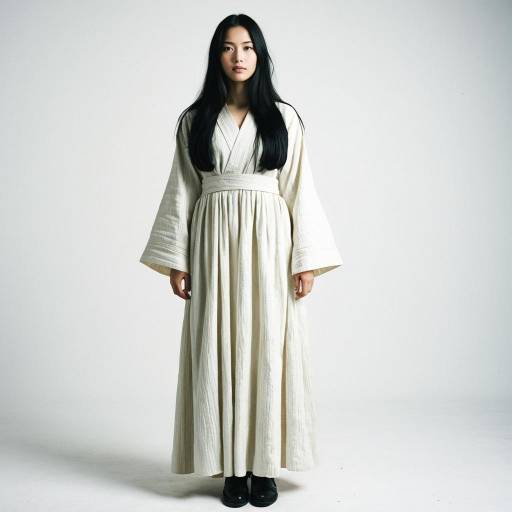 Elegant Solo Girl in Long Frock Costume