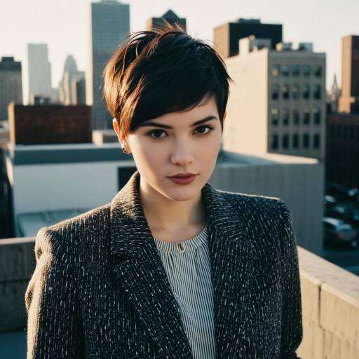 Chic Pixie Cut Fashion Editorial Shoot