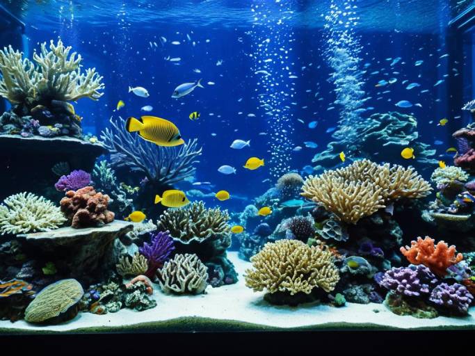 Vibrant Fantasy Underwater Aquarium Scene