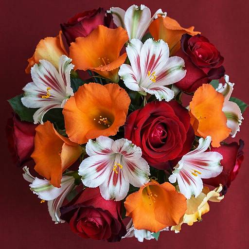Vibrant Flower Arrangement Close-Up