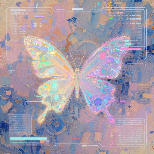 Futuristic Glitch Art Style Generator