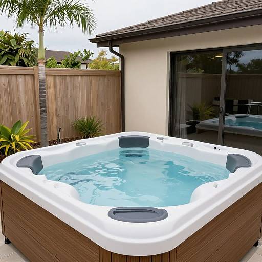 Spacious Saltwater Hot Tub for Six