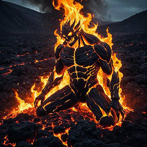 Fire Elemental in Molten Lava Plains