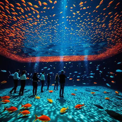 Bioluminescent Underwater Rave Scene