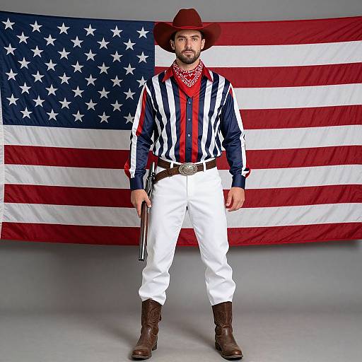 American Cowboy Icon Full Body