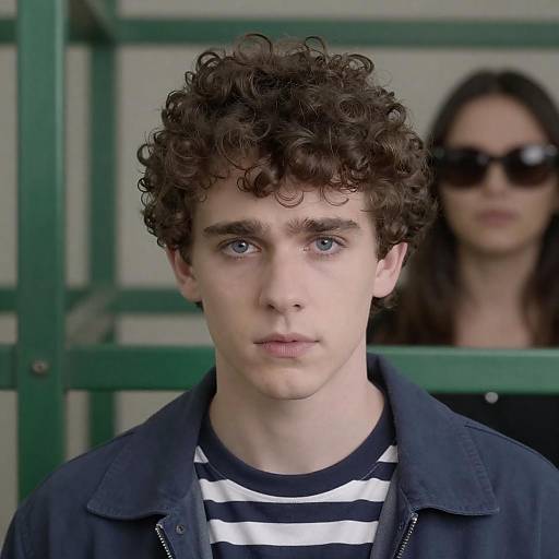 Intense Young Man in Indoor Setting