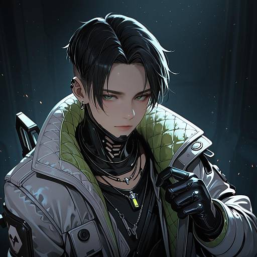 Illustration of Crypto (apex legends), apex legends in the style of Lumo 1121