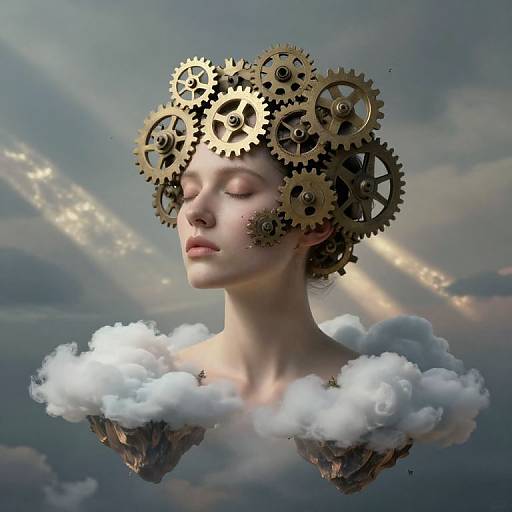 Surreal Portrait of Dream and Reality