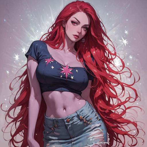 Curvy Beauty in Twilight Sparkles