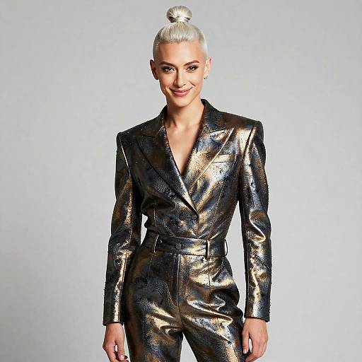 Avant-Garde Non-Binary Fashion Portrait