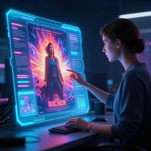 Futuristic AI Movie Poster Creator