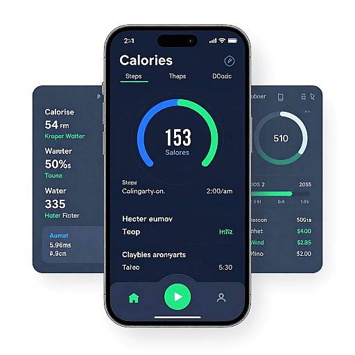 Futuristic Skinny App Health Dashboard