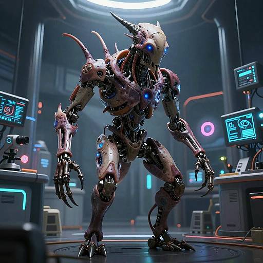 Futuristic Xenomorph Hybrid Creature