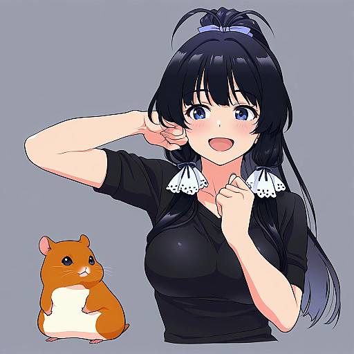 Illustration of Hamuzou, idolmaster in the style of Yumiya