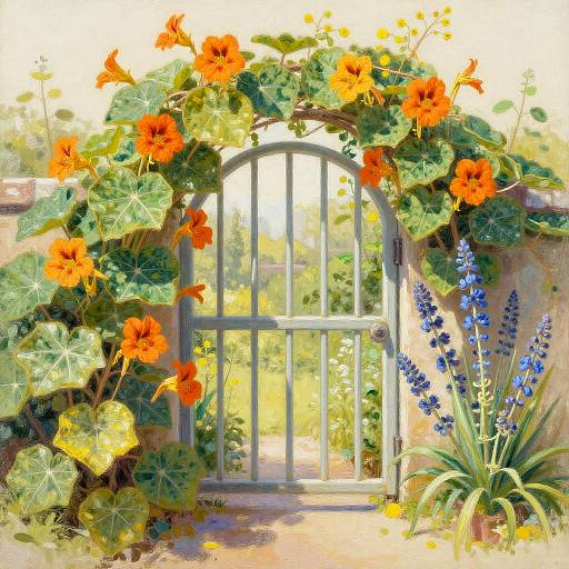 Botanical Garden Gate Painting