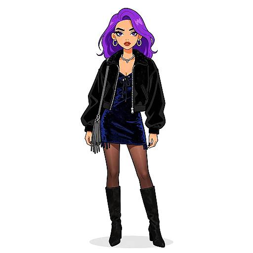 Edgy Street Style Woman Fashion