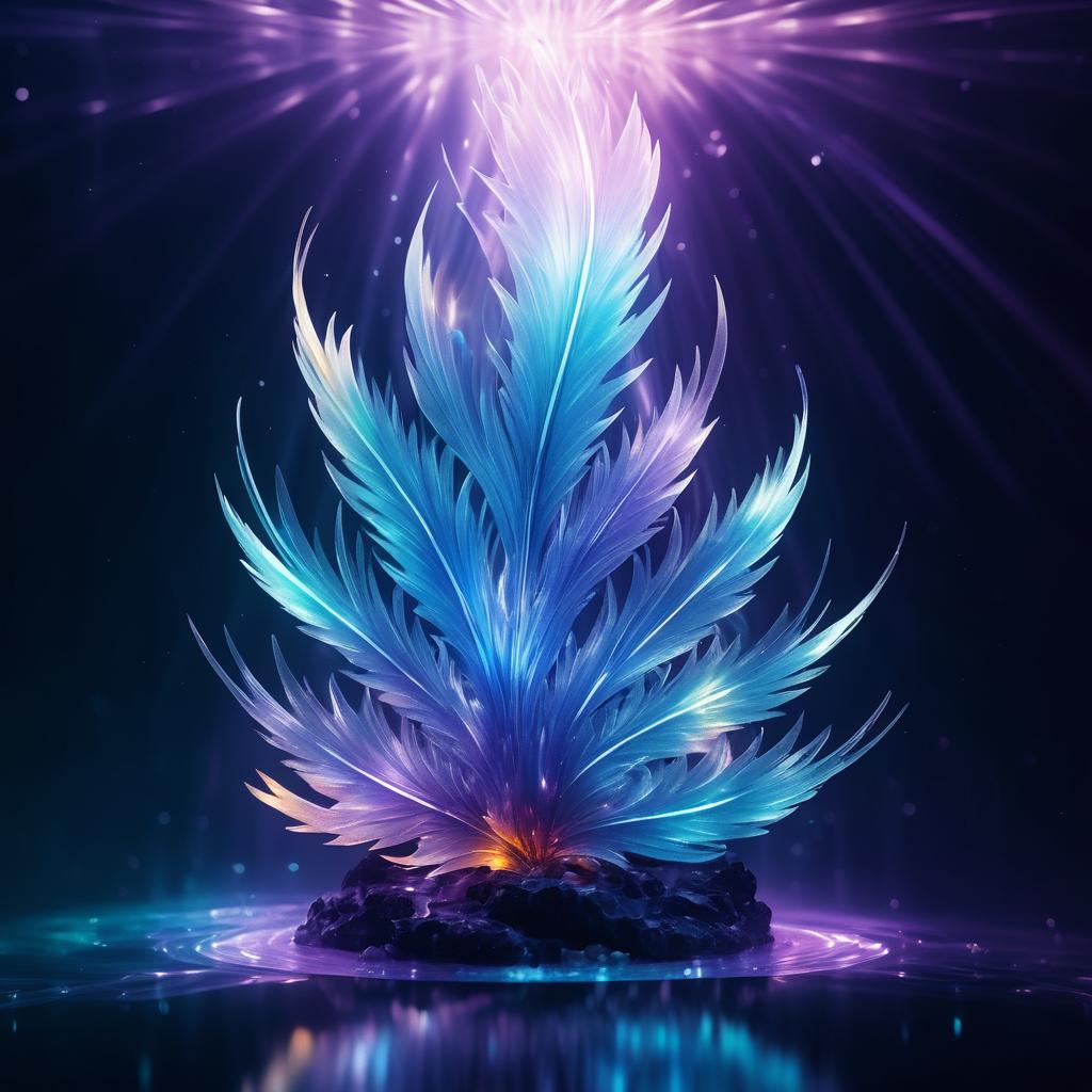 Majestic Crystallized Phoenix Underwater Art