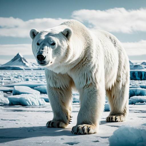 Hypermaximalist Polar Bear in Tundra