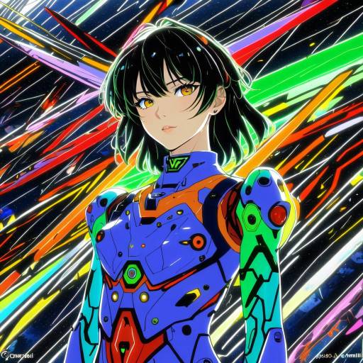 Illustration of Aida kensuke, neon genesis evangelion in the style of Ormille