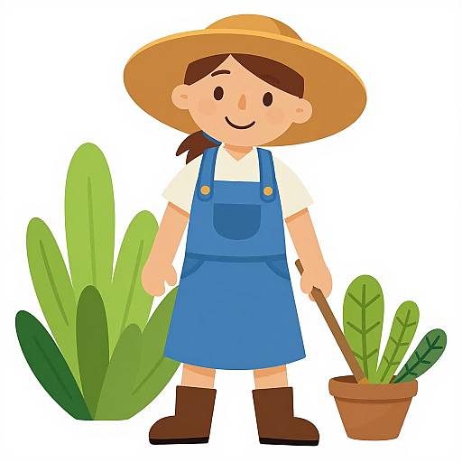Woman Farmer Clipart Collection