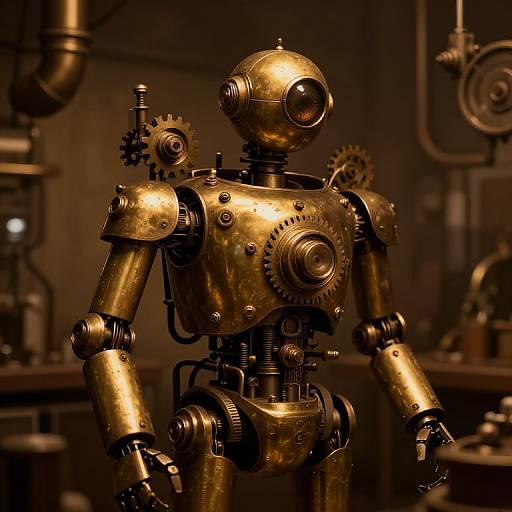 One-Eyed Steampunk Robot Workshop