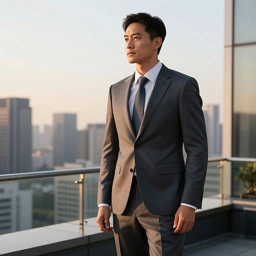 High-Fashion Executive Rooftop Style