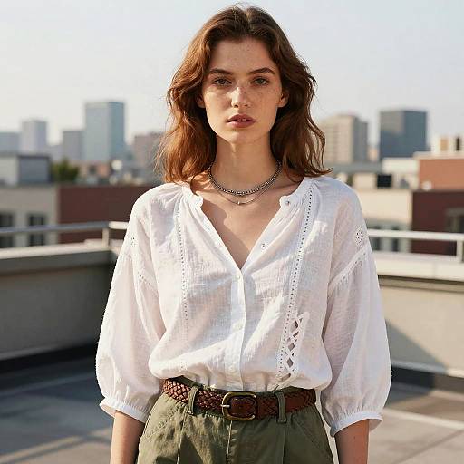 Urban Chic Portrait with Soft Natural Light