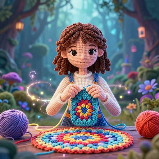 Gamified Crochet Simulator with Magical Yarn