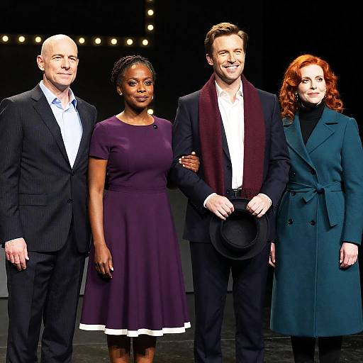 Dynamic Stage Performance with Four Actors