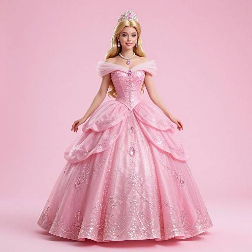 Elegant Blonde Fairy Tale Princess