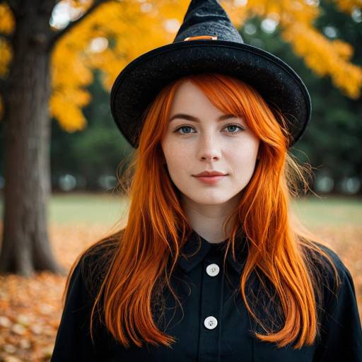 Charming Girl in Funny Halloween Costume