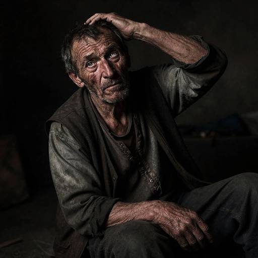 Gritty Portrait of 19th-Century Russian Worker