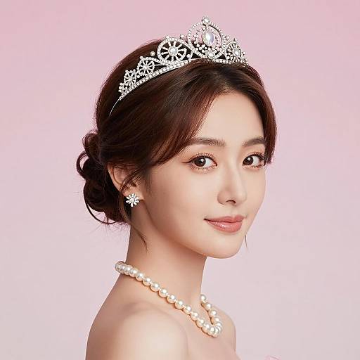 Elegant Woman in Jeweled Accessories