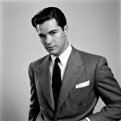 Elegant 1940s Barry Lang Cosplay Costume